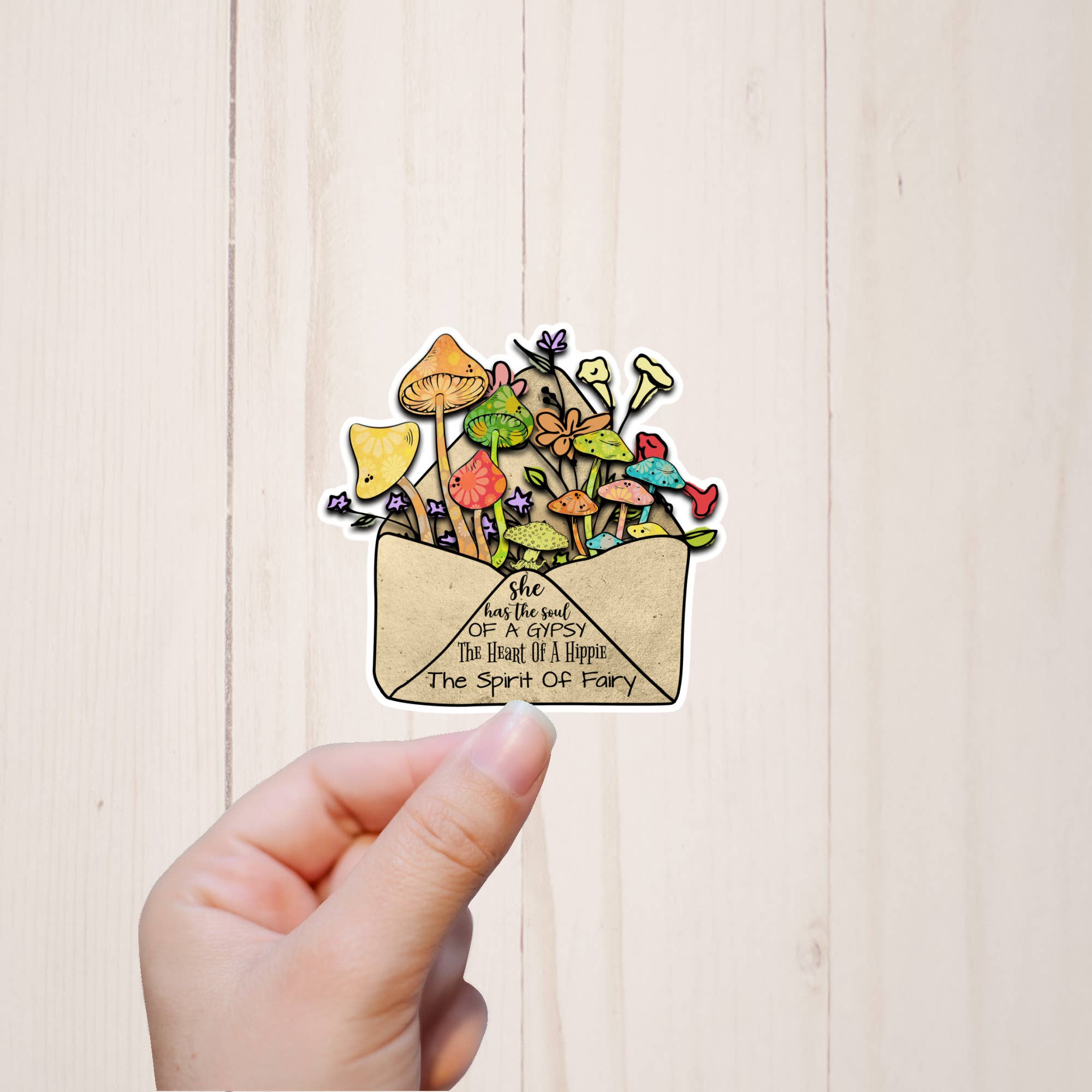 Sorry Not Sorry Co - Wholesale Sticker - Soul Of A Gypsy Stickers, Hippie Stickers, Mushroom Stickers1
