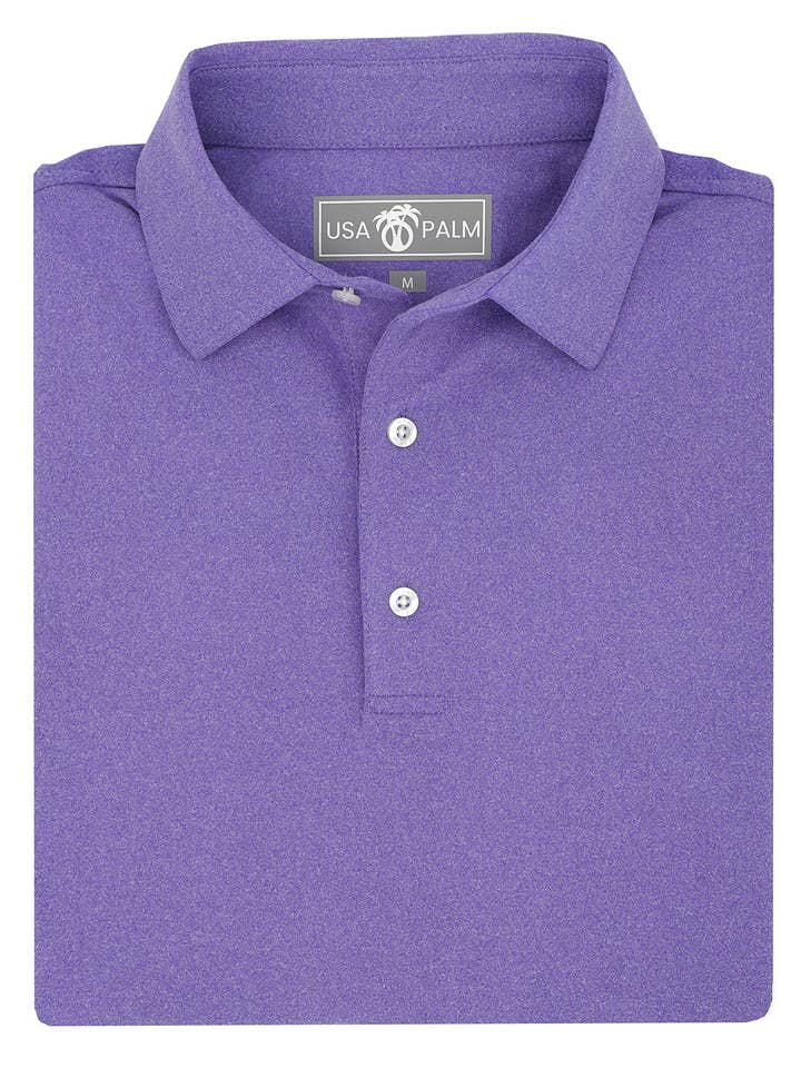 USA Palm - Wholesale Polo - Men's - Heathered Polo4