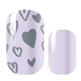 Lavendel Hjärtan för wholesale av Candied Nails