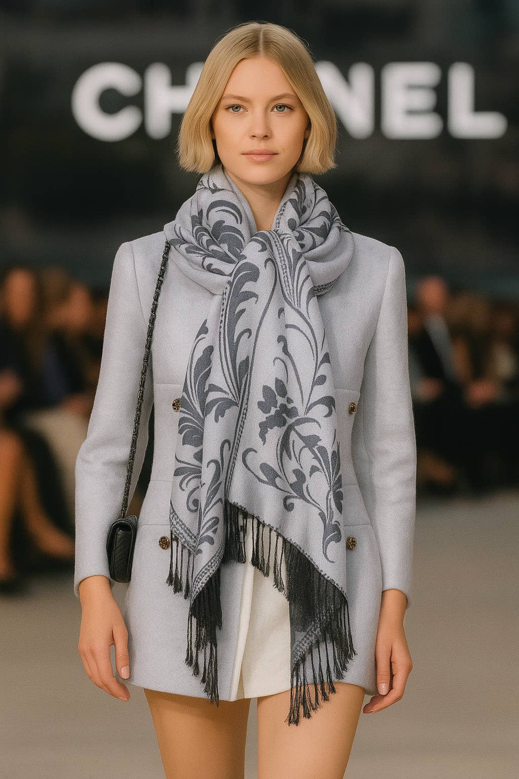 Original USA - Wholesale Scarf - Women's - Floral Pashmina