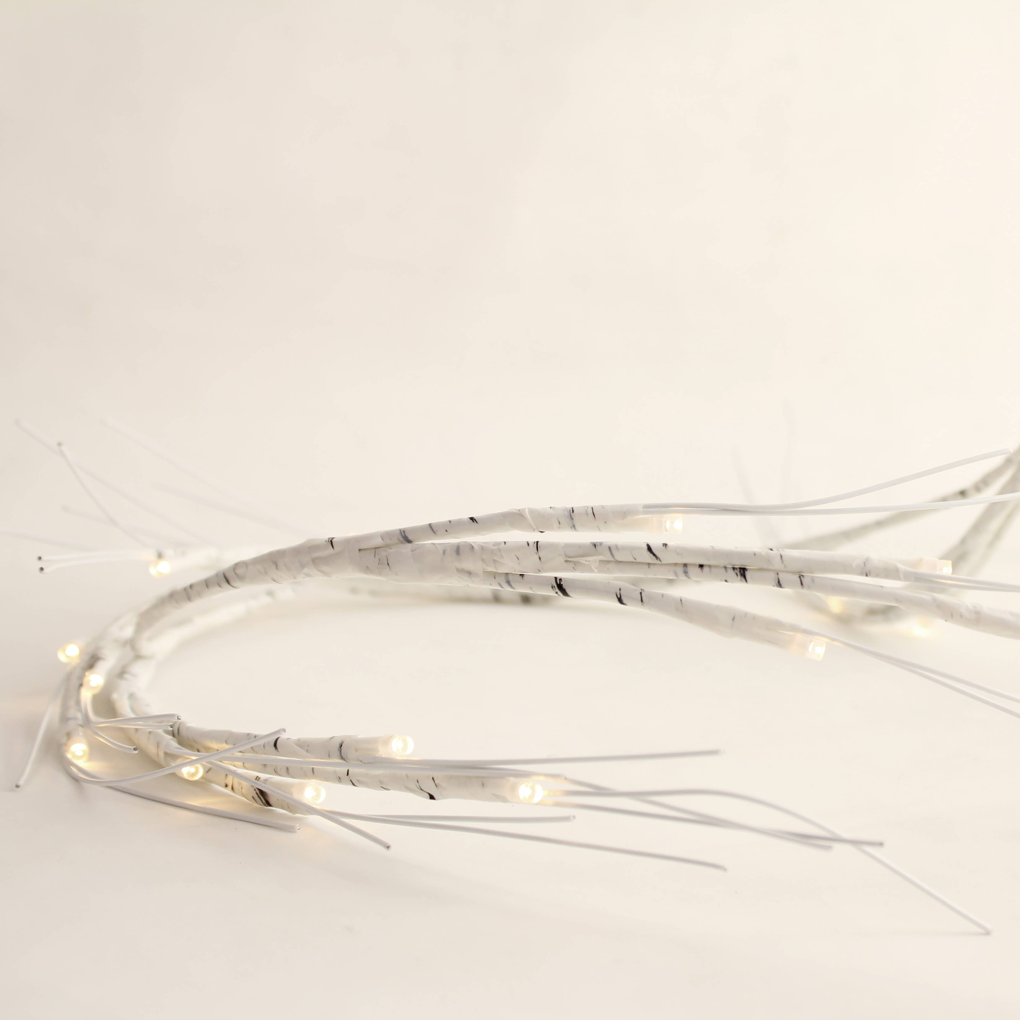 Perfect Holiday - Wholesale Bunting/Garland - 48 LED Birch Garland Lights, 6FT WARM WHITE
1