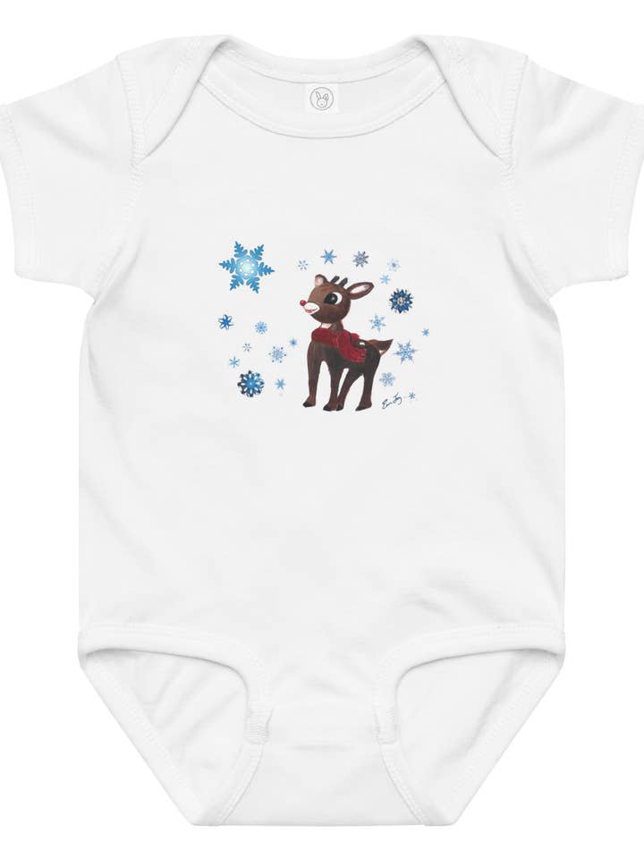 Rudolph-onesie !! voor wholesale door Blue Mermaid Art