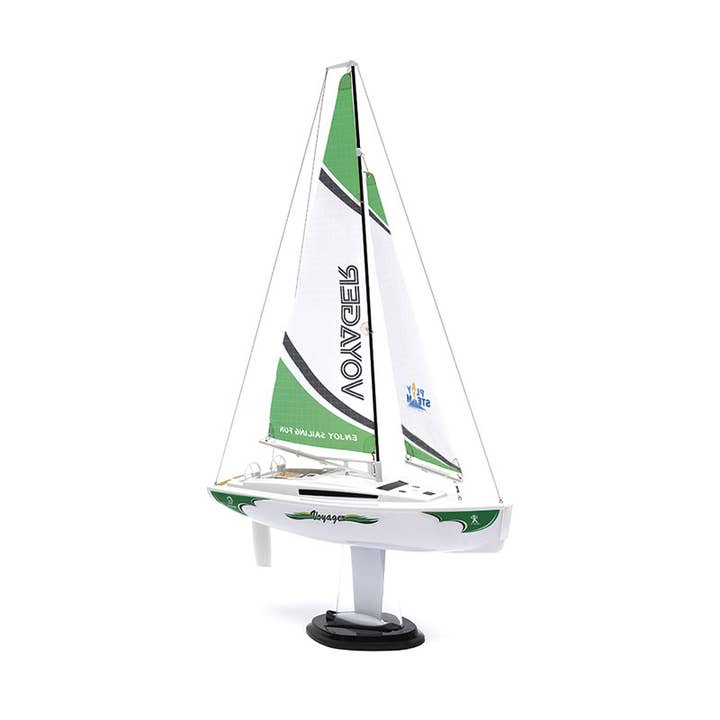 PlaySTEM - Wholesale Toy Set - Kids - Voyager 280 2.4GHz RC Sailboat - Green