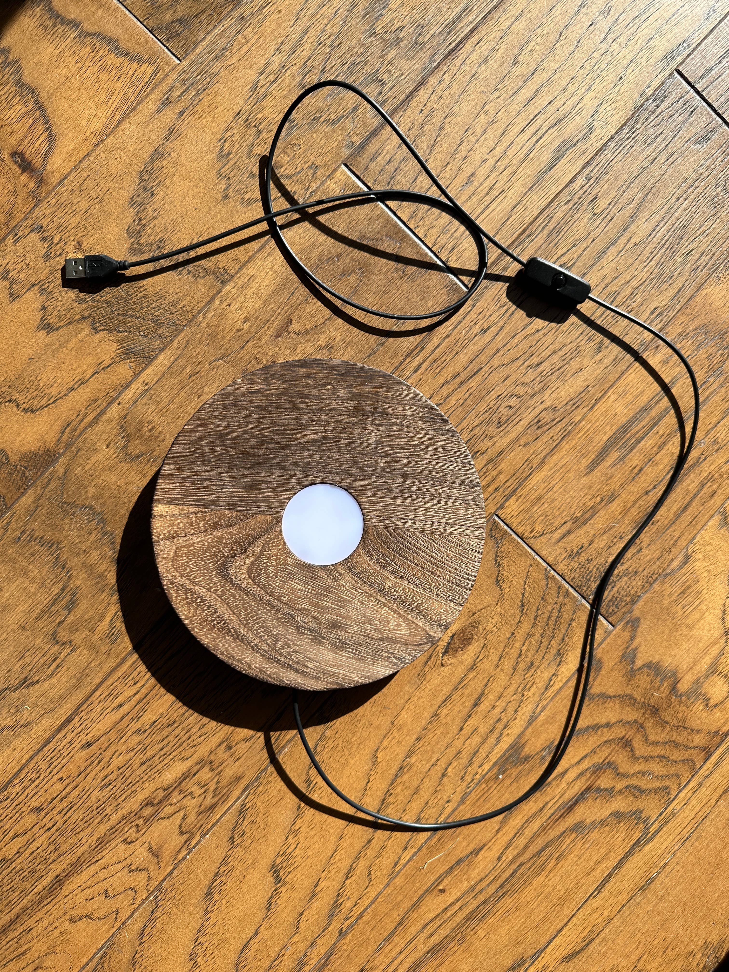 ApricotMint - Wholesale Plant Pot - 8" Art Glass LED Self Watering Planter (USB Plug-in)21