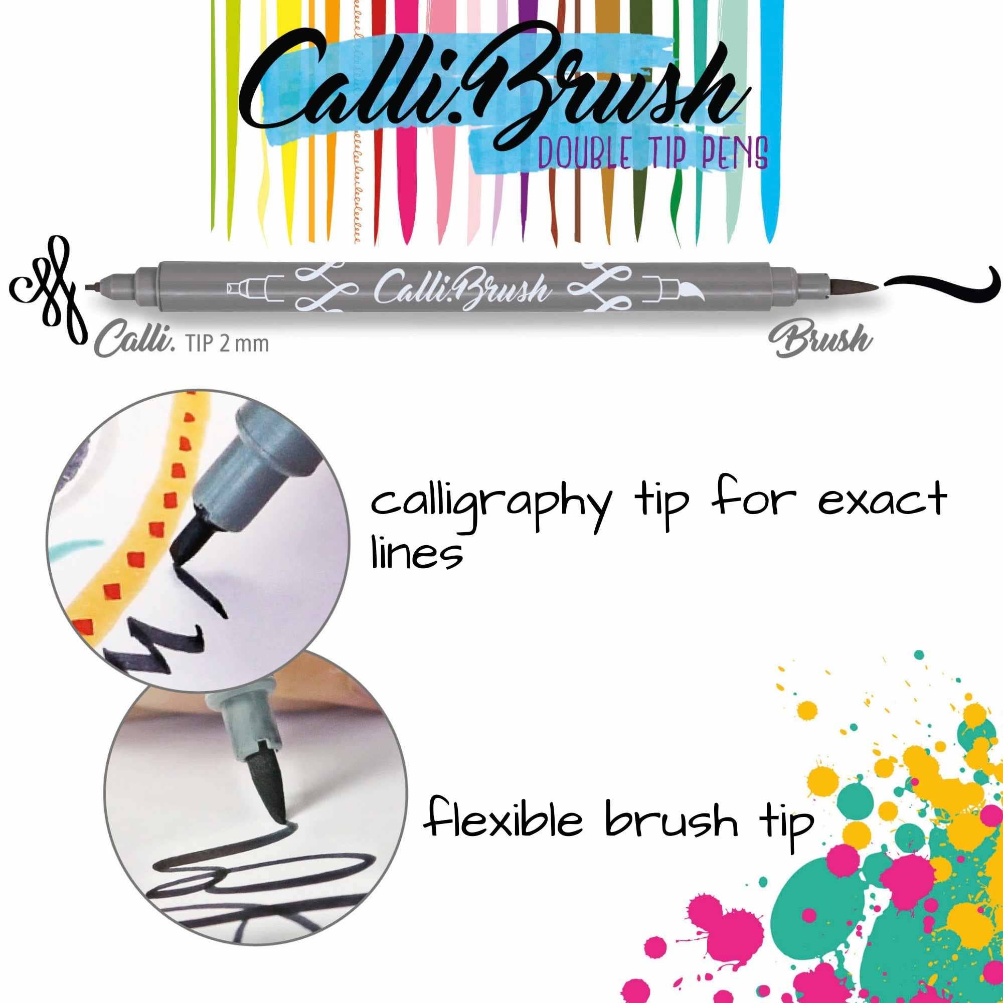 ONLINE Schreibgeräte GmbH - Wholesale Pen - Calli.Brush - double-tip pens in 24 colors1