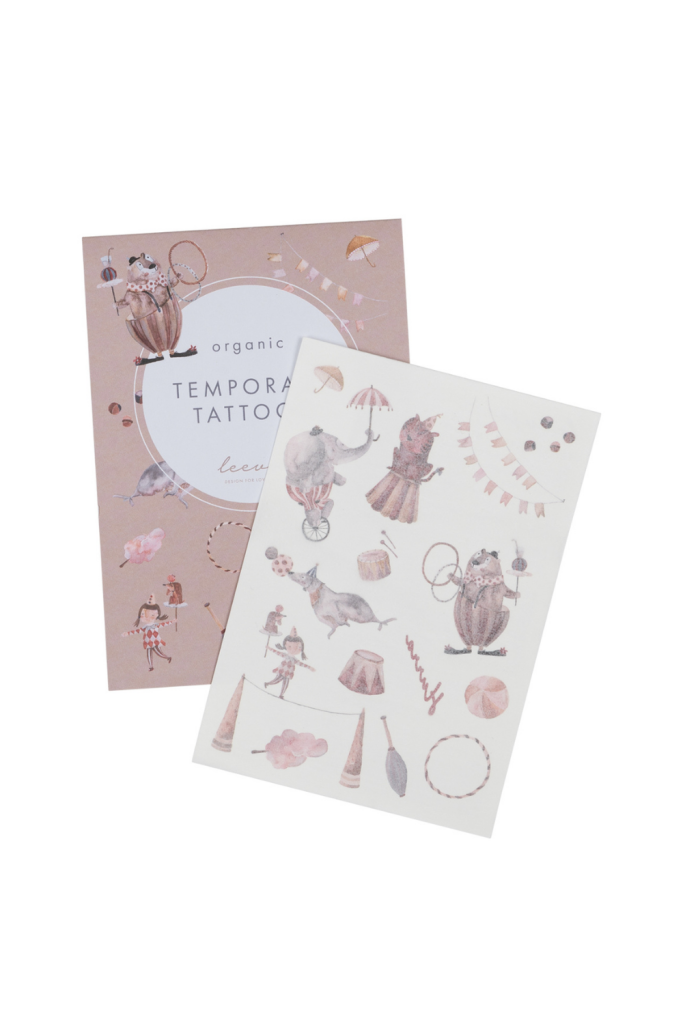 Leevje - Wholesale Temporary Tattoo - Kids - Organic Tattoos "Circus"1