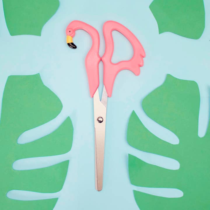Flamingo Scissors | Unique & Fun Stationery | Secret Santa for wholesale by Bubblegum Stuff US