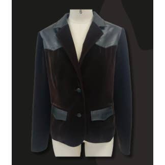 HIGH HORSE VELVET & FAUX LEATHER BLAZER (Pre-pack 2/2/2/1) for wholesale by Rodeo Hippie