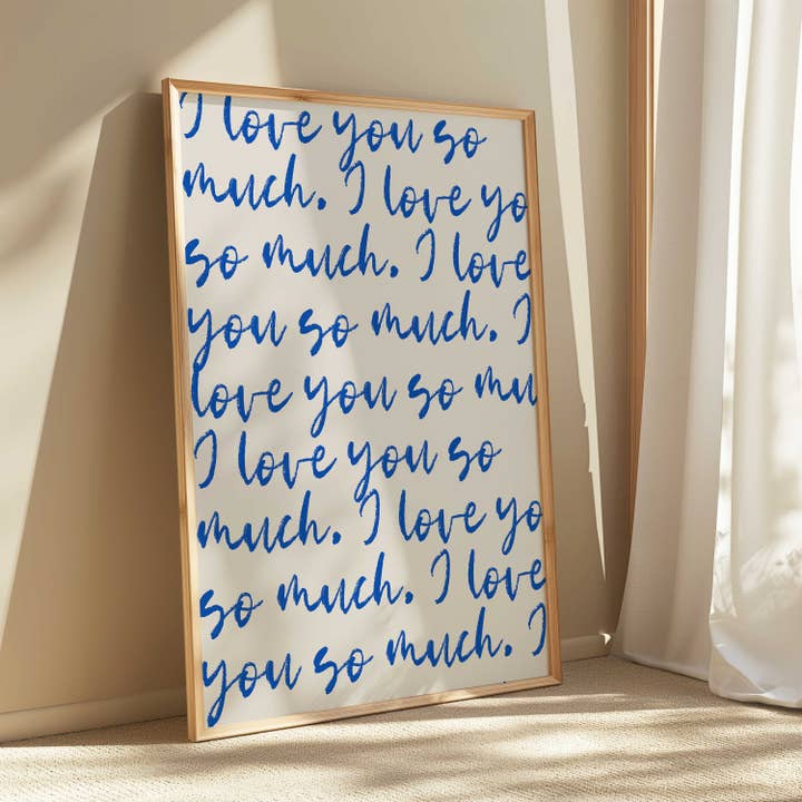 D'LUXE PRINTS - Wholesale Art Print - I Love You So Much Print4