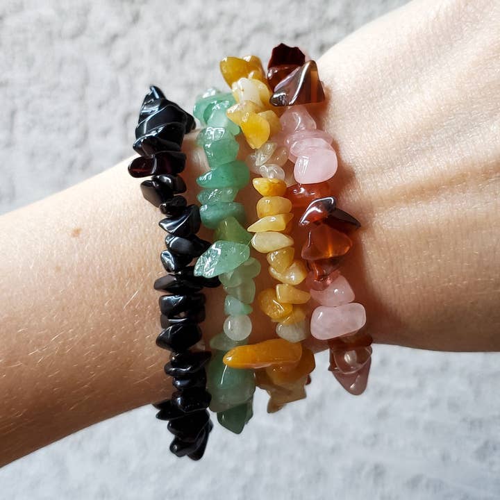 Random Pick Stretch Bracelets - Intuitively Chosen for wholesale by Copper Bug Jewelry