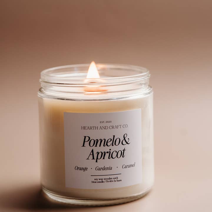Hearth and Craft Candle Co. - Wholesale Jar/Filled Candle - POMELO & APRICOT2