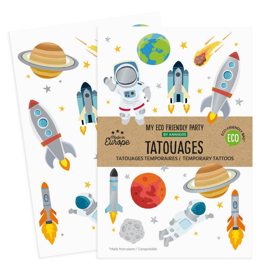 Annikids - Wholesale Temporary Tattoo - Kids - Space tattoos2