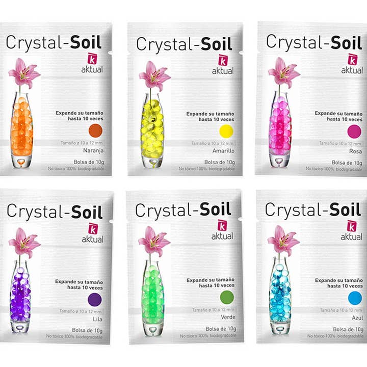 Aktual / Dekora Import S.A - Wholesale Craft Supplies - CRYSTAL SOIL 10 GR. SOLID COLORS