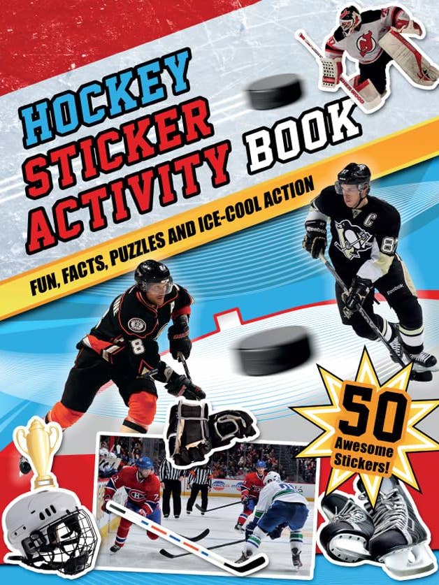 Livre d'activités d'autocollants de hockey (usé sur l'étagère) par Bernardi | Bill pour la vente par Boon Books