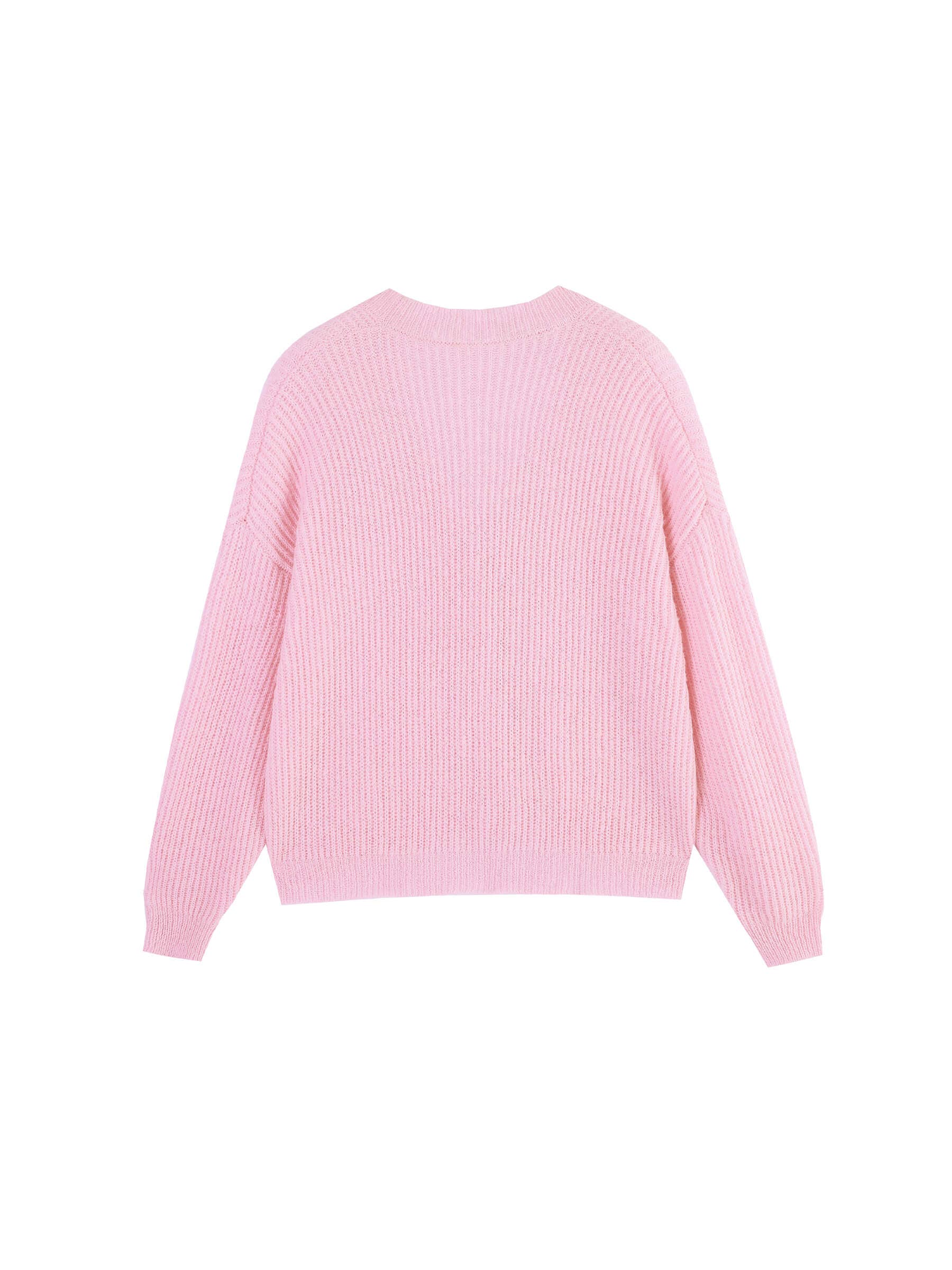 CUBIC – Engroshandel Cardigan - Dame – Casual ribstrikket cardigan med V-hals1