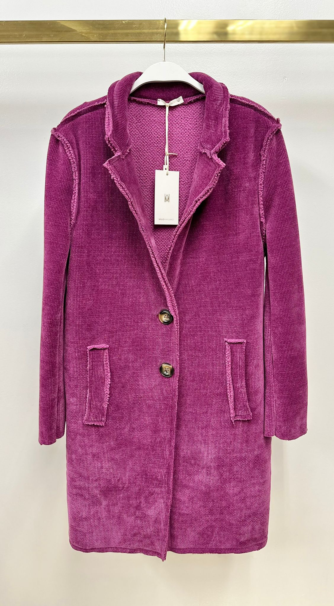 MILIO MILANO - Wholesale Coat - Women's - COZY CORDUROY MID LENGTH COAT (522772)5
