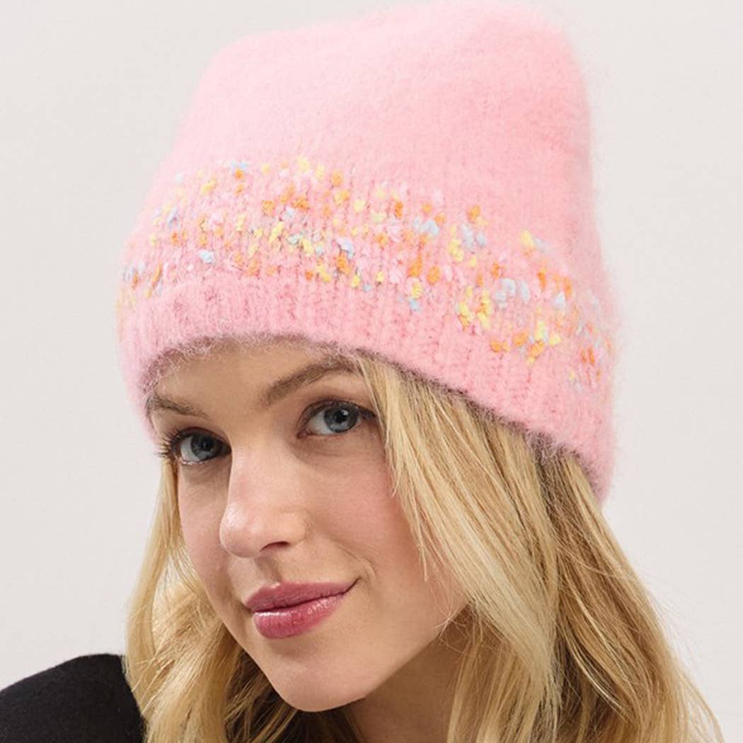 3AM BY H&D ACCESSORIES - Venta al por mayor Gorro de lana - Mujer - Gorro Sólido de Confeti10