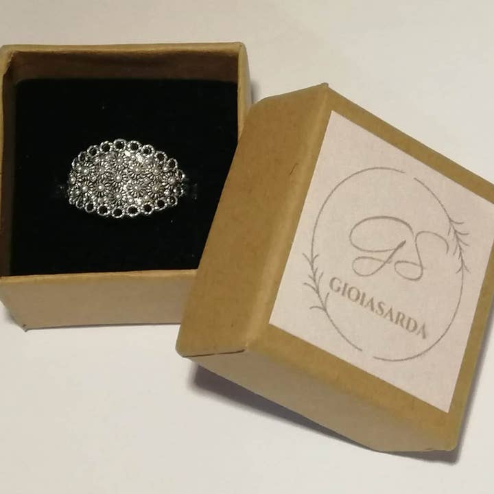 Gioia Sarda - Wholesale Band/gestapelde ring - Ring van Sardinie seadas