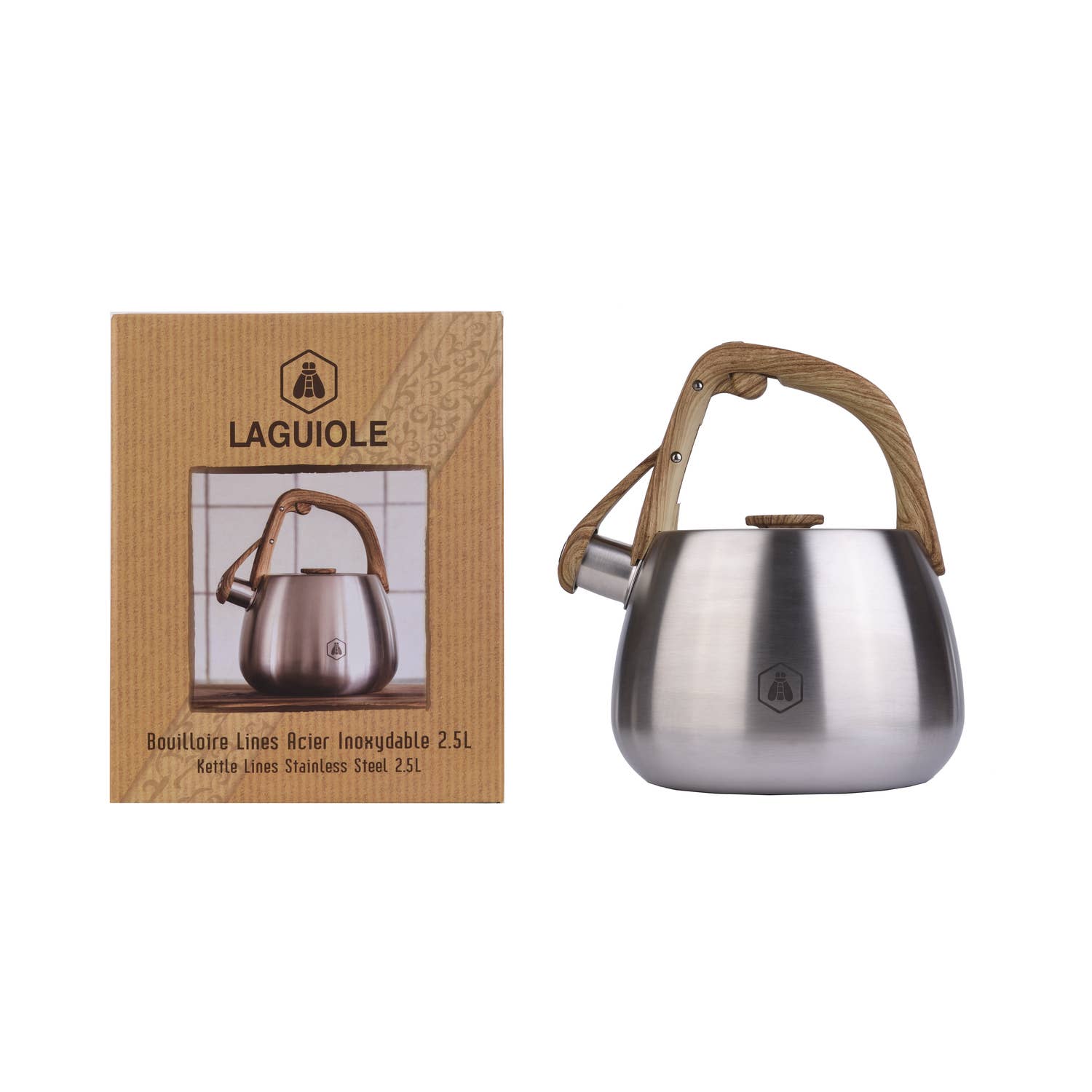 Laguiole - Wholesale Kettle - LAGUIOLE STAINLESS STEEL KETTLE 2.5 LITERS