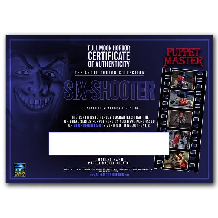 Full Moon Features - Vendita all'ingrosso Statuette decorative - La collezione André Toulon Puppet Master Replica - SIX SHOOTER2