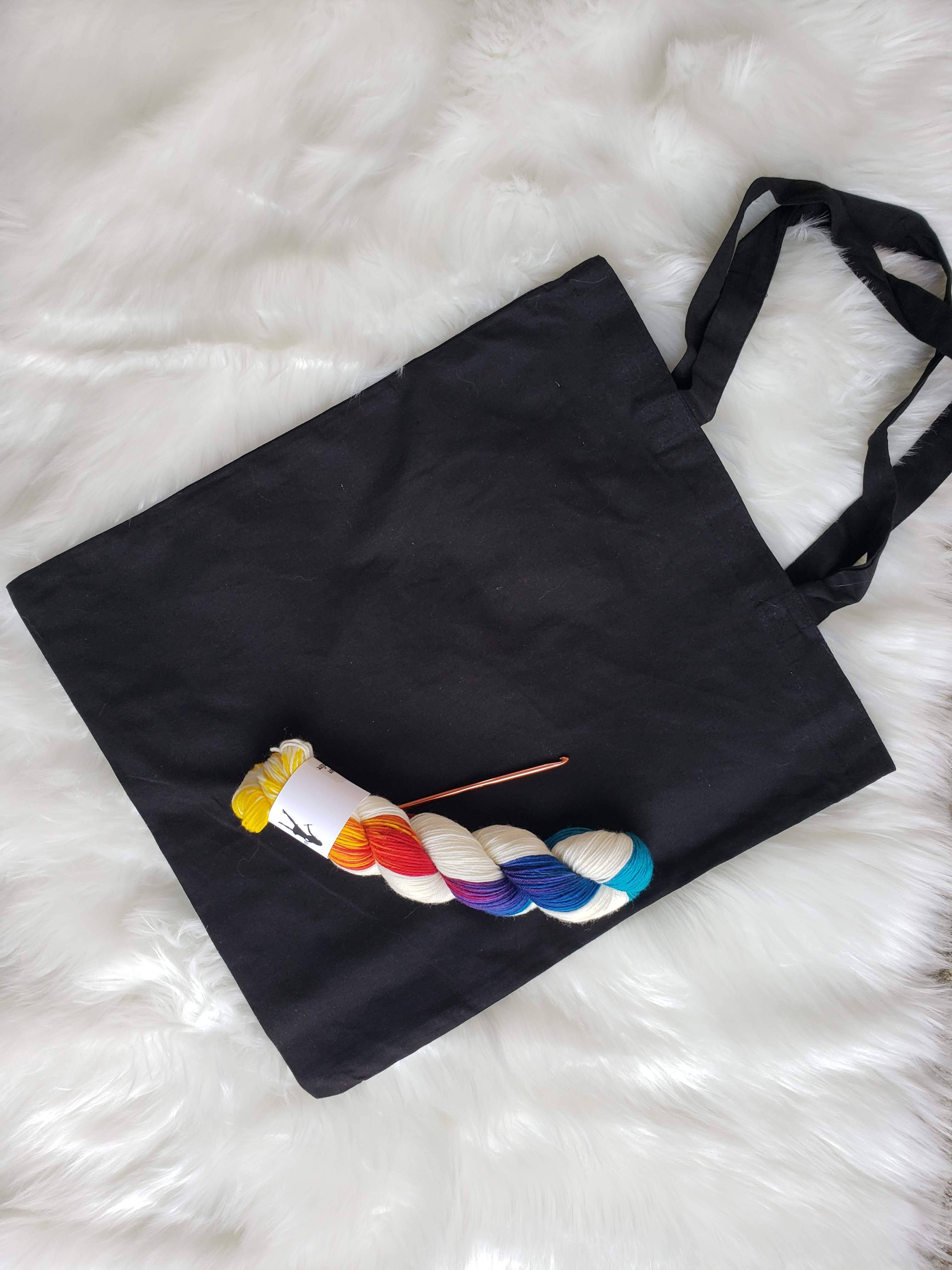 RamsGirl Design - Wholesale Tote Bag - Women's - Yarn Tote Bag, Funny Crochet Gift, Cotton Canvas Tote Bag2