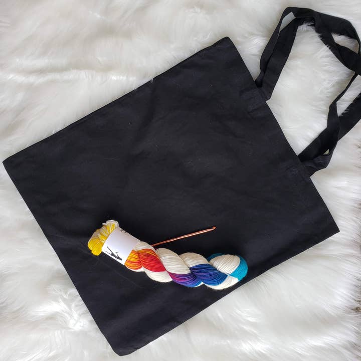 RamsGirl Design - Wholesale Tote Bag - Women's - Yarn Tote Bag, Funny Crochet Gift, Cotton Canvas Tote Bag2