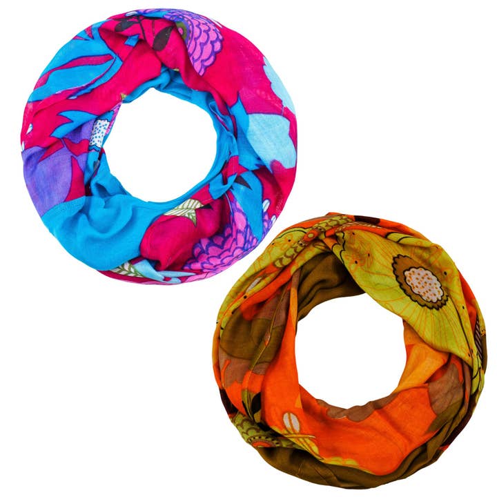 Sunsa - Venta al por mayor Bufanda - Mujer - Sunsa Sommer bufanda circular de 100% viscosa. Bufanda tubular con9