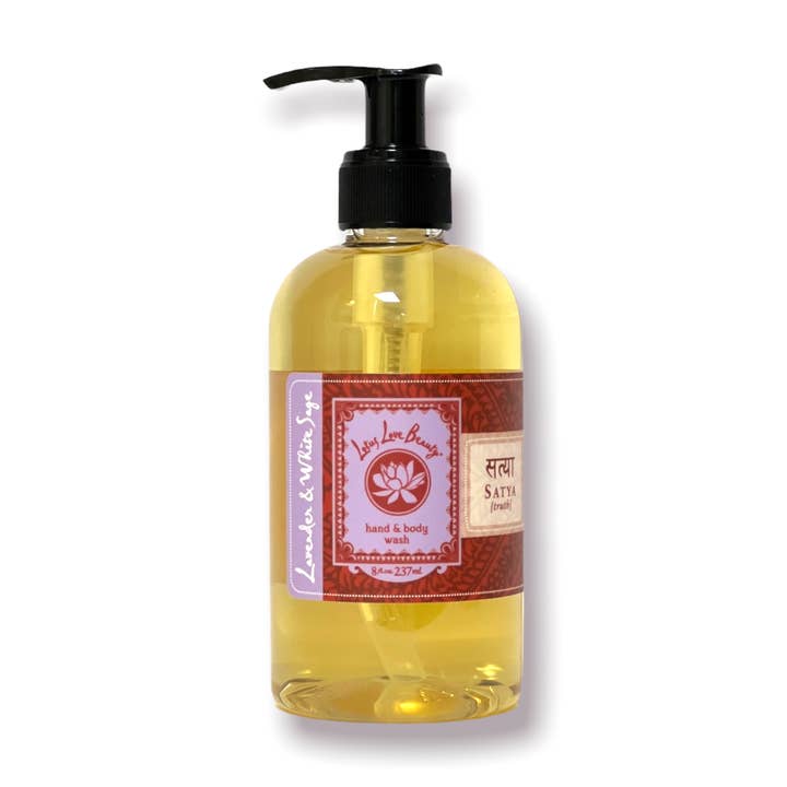 8 oz Hand and Body Wash - Lavender & White Sage for wholesale by Lotus Love Beauty