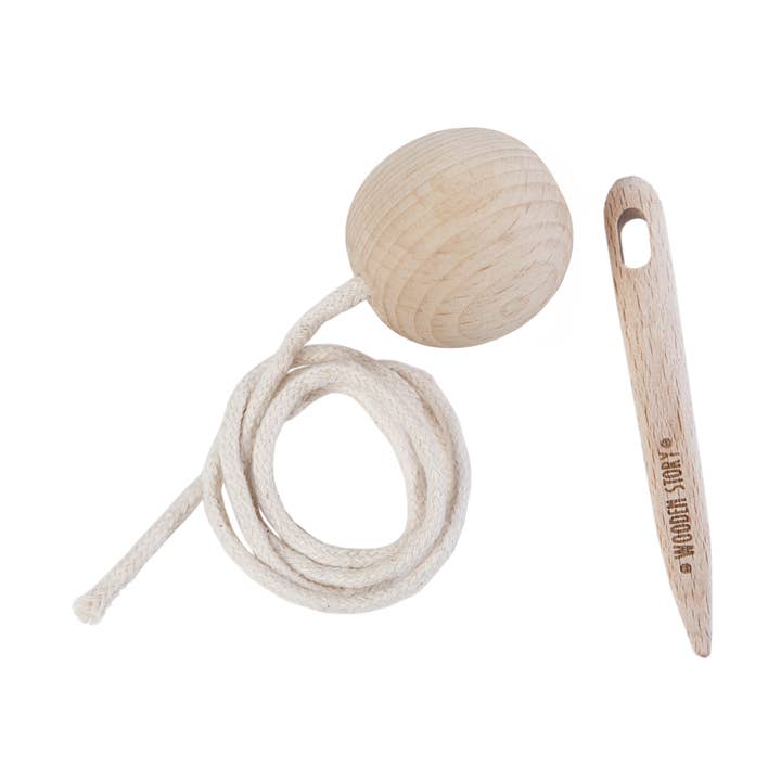 Wooden Story Sp. z o.o. - Wholesale Wood Toy - Kids - Wooden needle - for threading blocks0