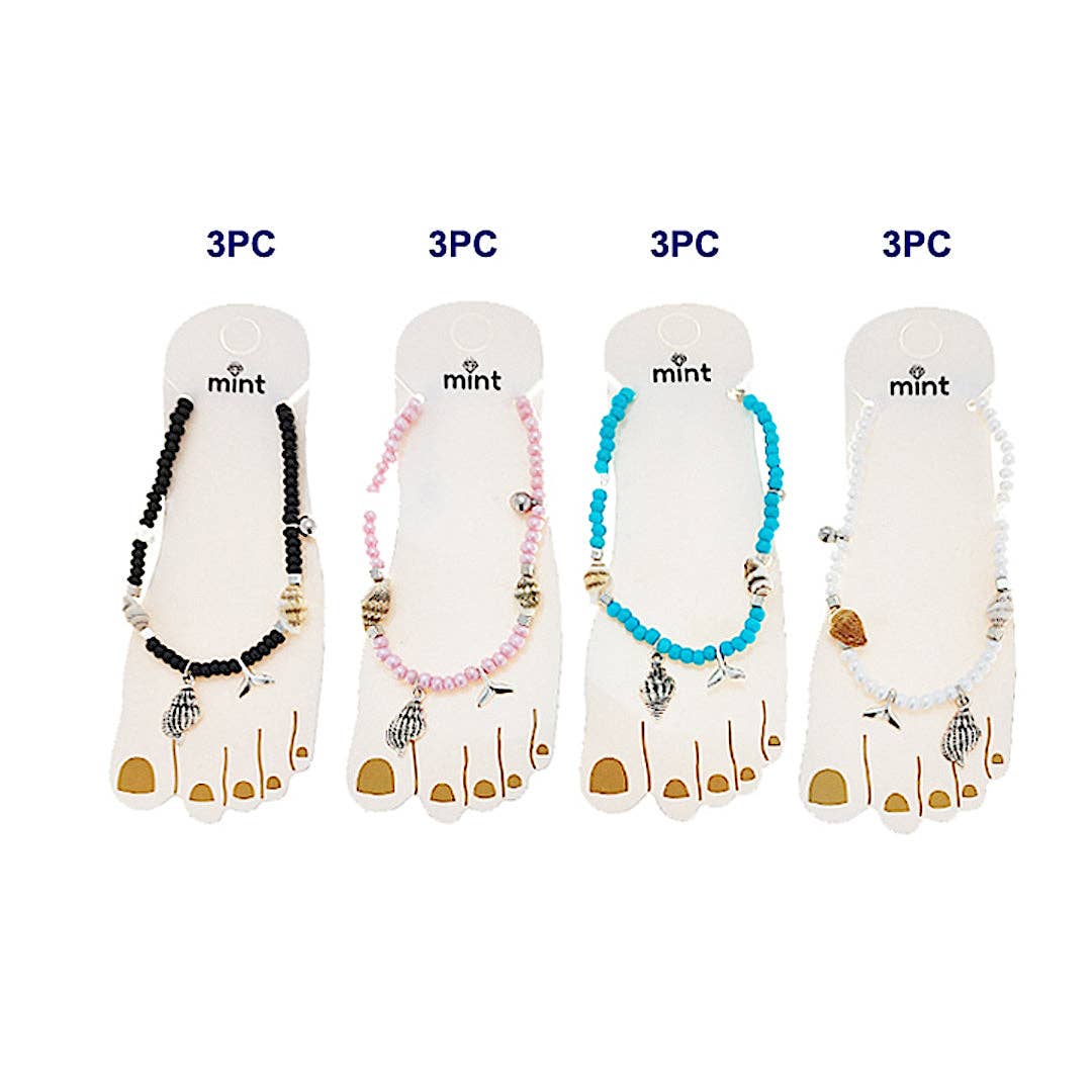 Atlas Fashion - Wholesale Anklet - Beaded Shell Anklet1