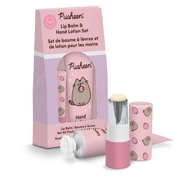Studio Oh! - Wholesale Lip Balm Set - Pusheen Lip Balm & Hand Lotion Set1