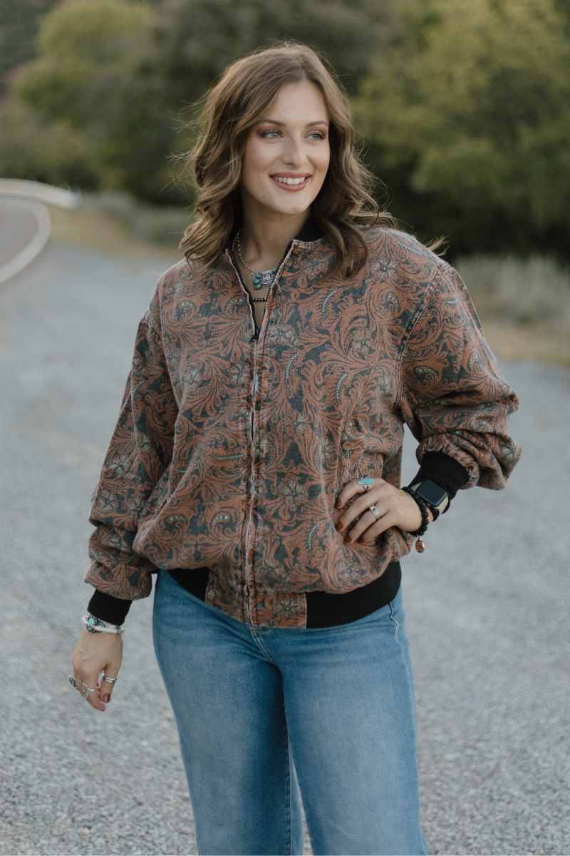 Sterling Kreek - Wholesale Bomber Jacket - Women's - Keep It Western Bomber Jacket1