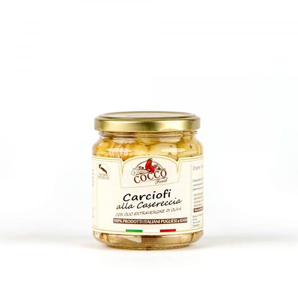 Cocco Food - Wholesale Pickled Vegetables - Homemade homemade artichokes with typical Italian spices1