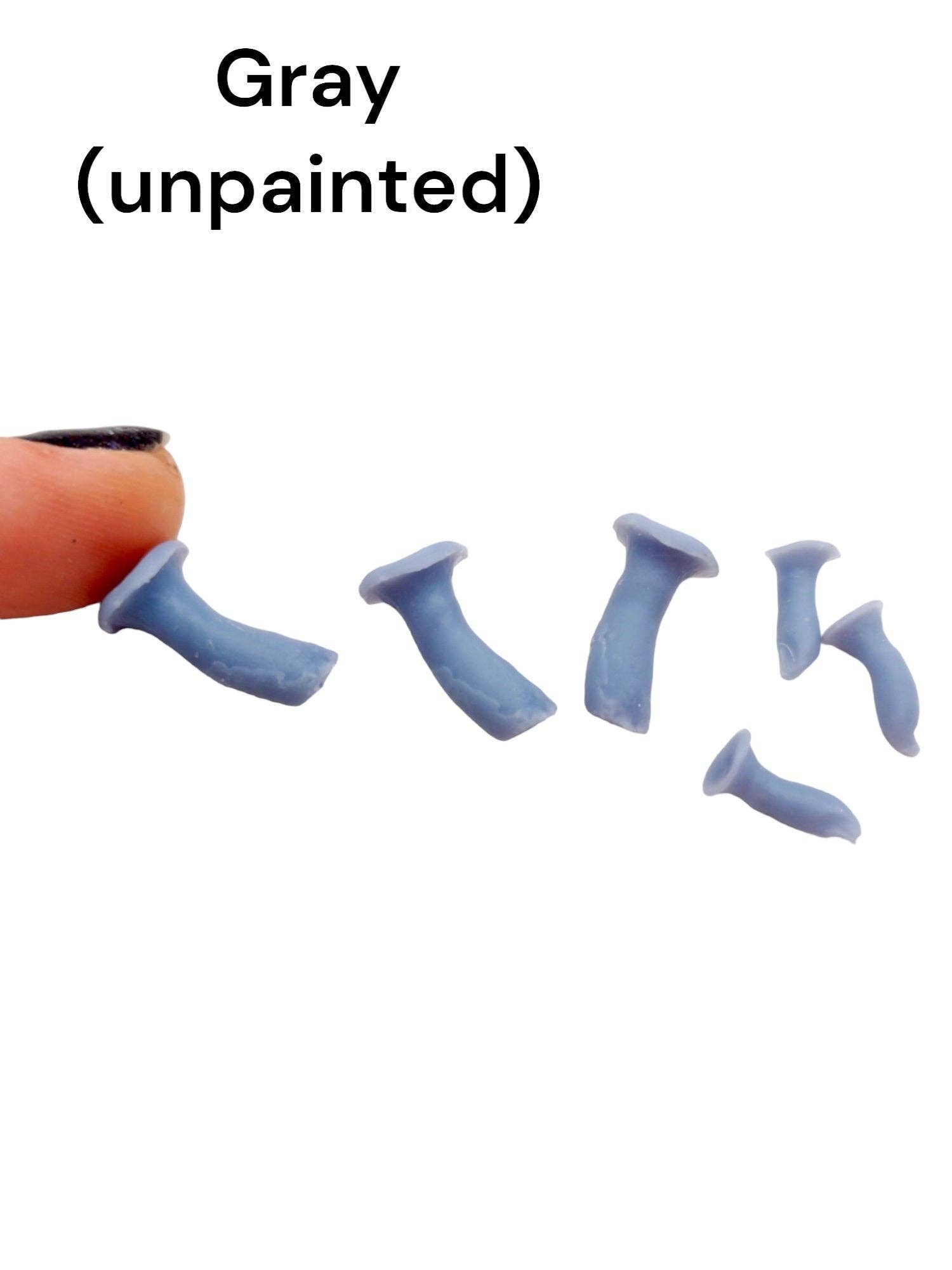 The Scale Grail - Vendita all'ingrosso Decorazioni da tavolo - Funghi miniatura trombetta, scala 1:12 – set di 6 funghi realistici per diorami, case delle bambole e lavori artistici2