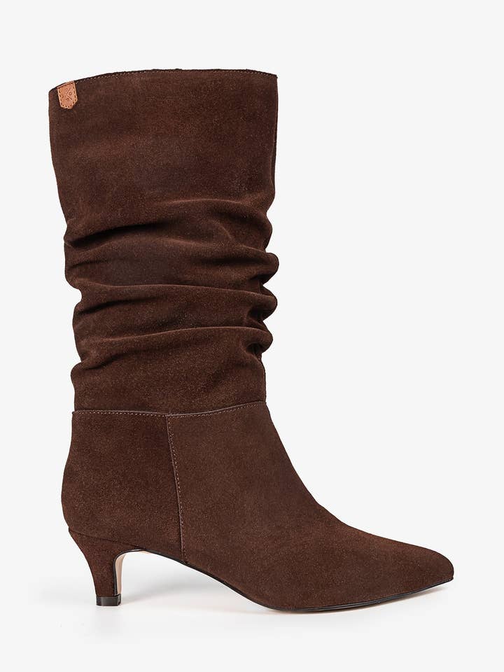 Stivale Medio in Pelle Marrone Nirvana per la vendita all'ingrosso da parte di POPA