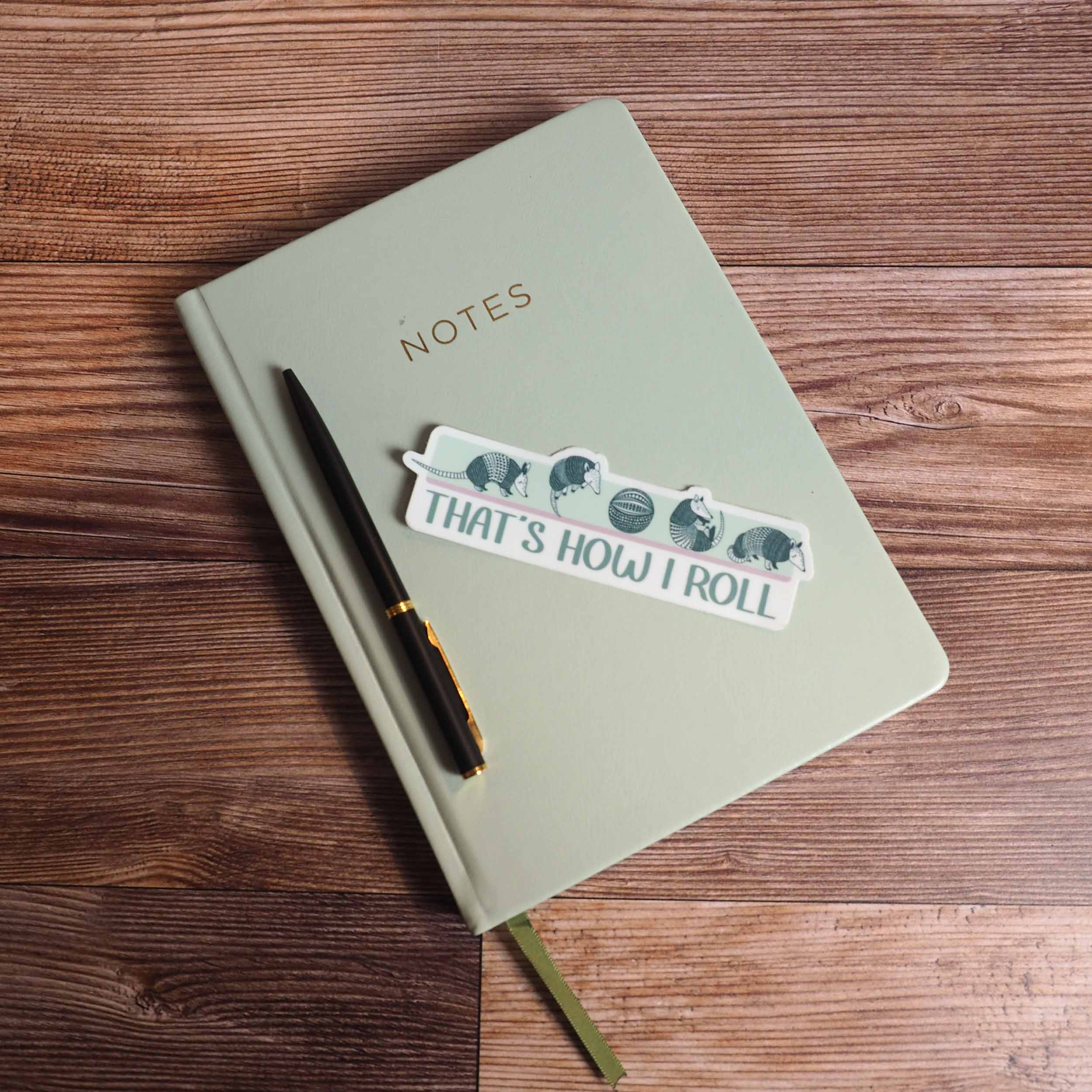 Sentinel Supply - Wholesale Sticker - That's How I Roll Armadillo Sticker - Cute Animal Decal2