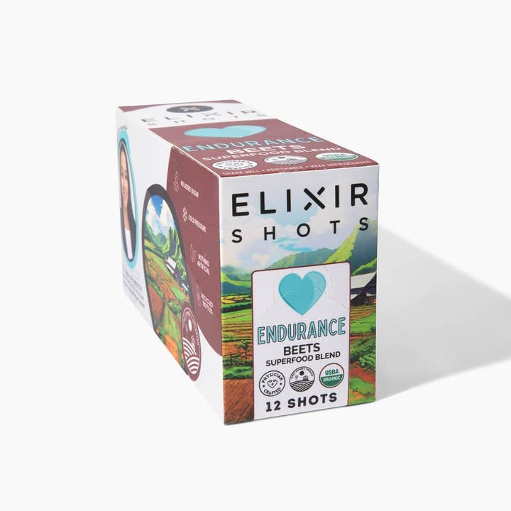 Elixir Shots – wholesale Wellness Juice/tonic – Uthållighet - Ekologisk Kallpressad Rödbetsshot
