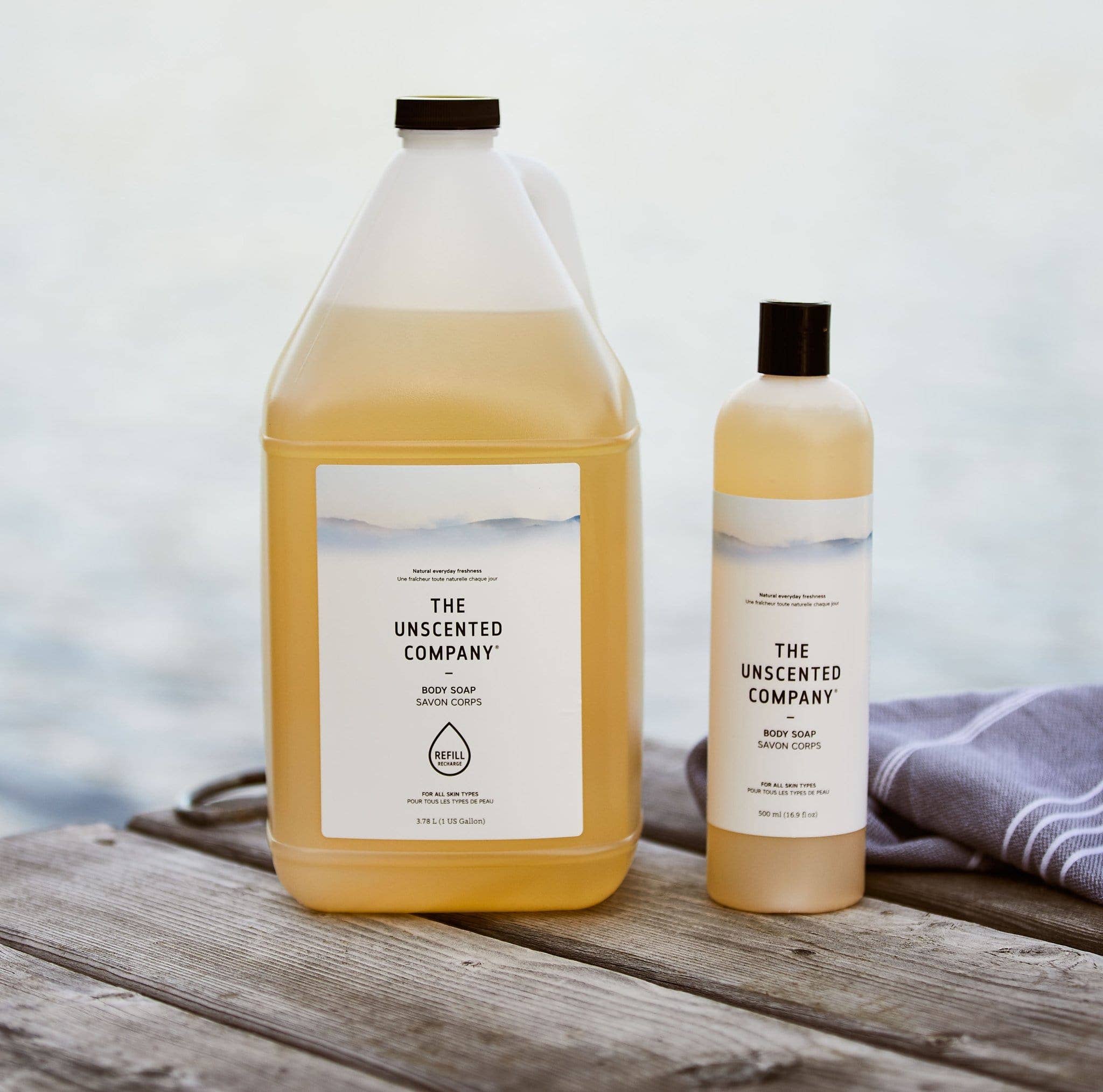 The Unscented Company - Wholesale Body Wash/Shower Gel - Body Soap - 3.78L Refill Bottle1