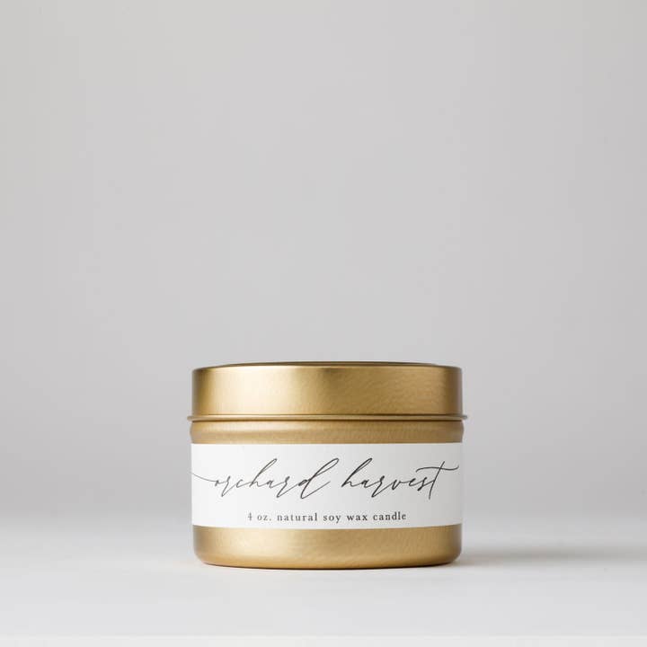 Nectar Republic - Wholesale Travel Candles - Orchard Harvest : Tin Soy Candle ( Holiday Winter Christmas 1