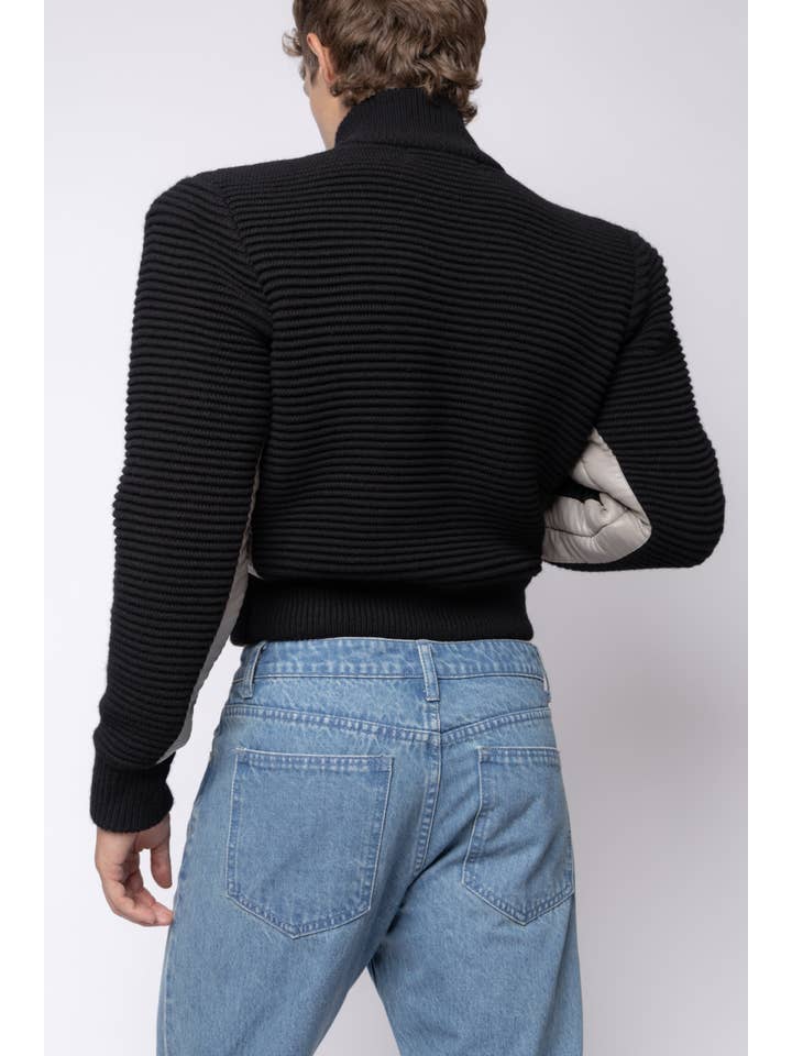 FANG - Wholesale Bomber Jacket - Men's - Power Shoulder Knitted Bomber12