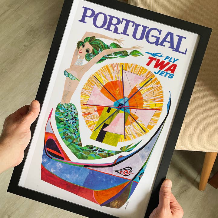 The Curious Desk - Wholesale Poster - Trans World Airlines (Portugal: Fly TWA) 1960s Poster1