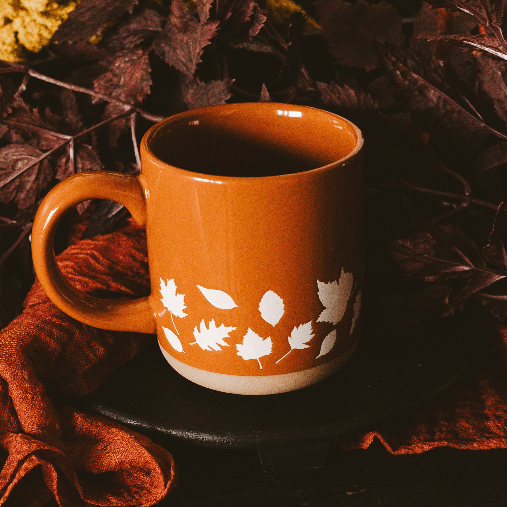 Sweet Water Decor - Wholesale Coffee Mug - Fall Leaves Stoneware Coffee Mug - Fall Decor & Gifts2