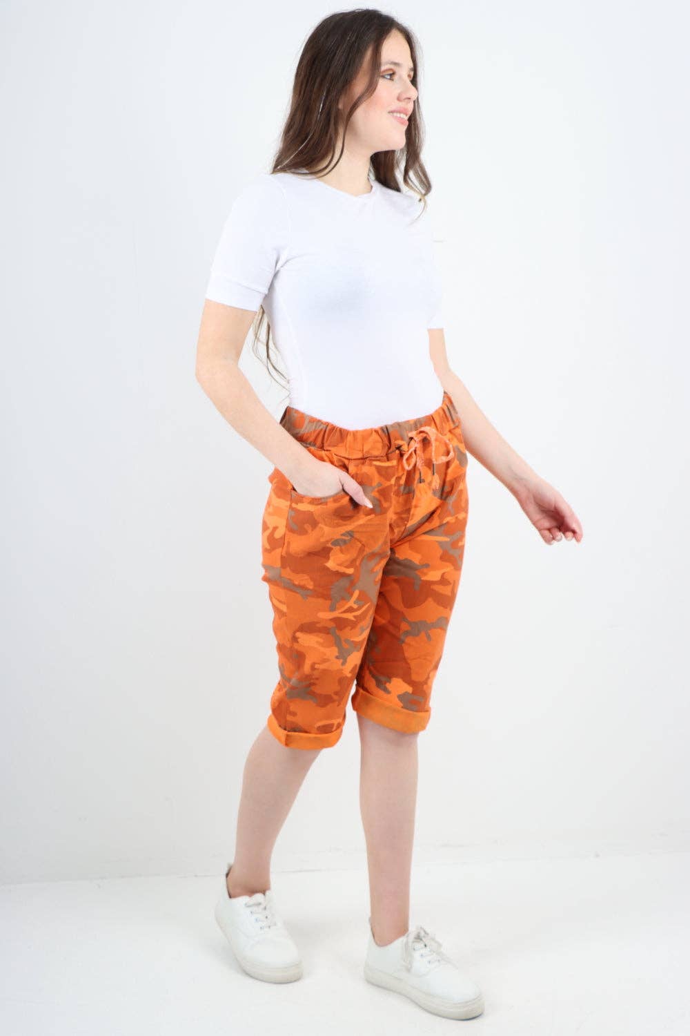 Miss Bold – wholesale Shorts – Women’s – Italian Camouflage Magic Chino Shorts50