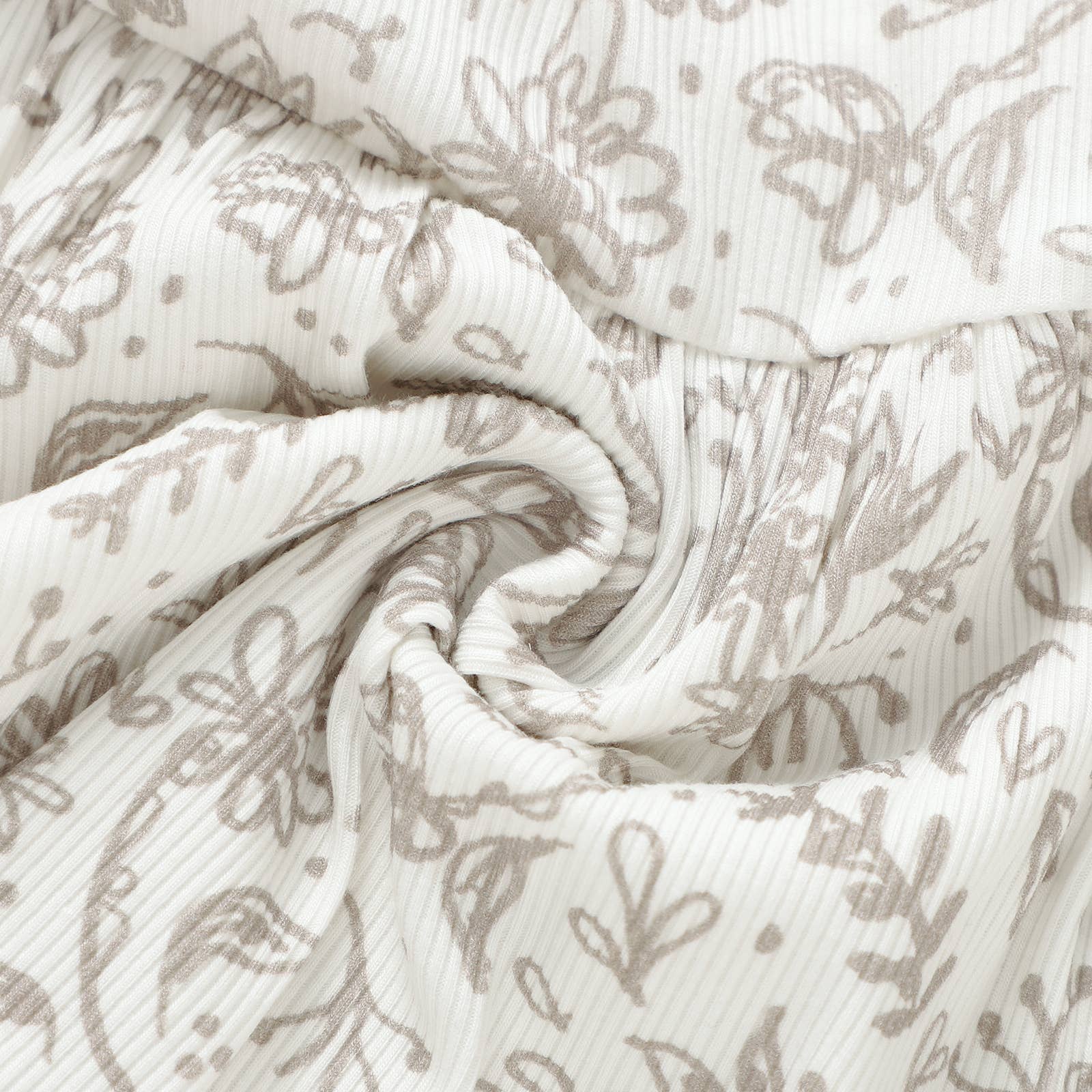 Almond Bud - Wholesale Top en broek set - Kinderen - De Kleine Elfjes Set | Geribd Bamboe Meisjes Set | Baby Peuter2