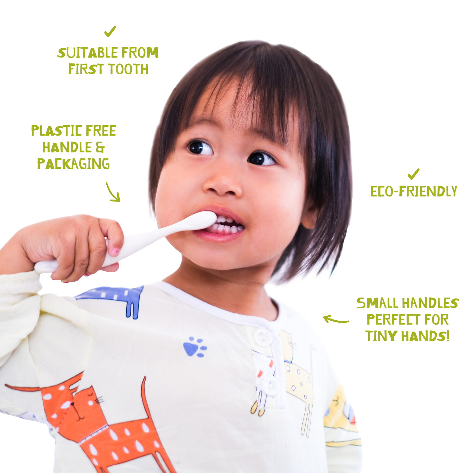 Jack N' Jill Kids & NFco - Vente Brosse à Dents - Enfant et bébé - Brosse à dents Jack N'Jill pour enfants - Dino6