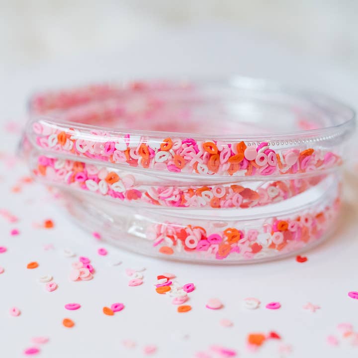 Confetti Shaker Headband - XO for wholesale by Cheeky Plum