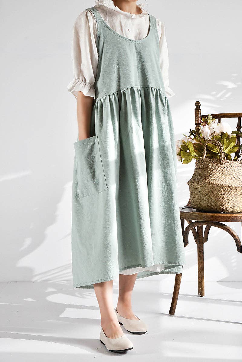 Gohobi （We cover U.S. import duties） - Wholesale Apron - Gohobi Korean Cotton-Linen Artisan Apron10