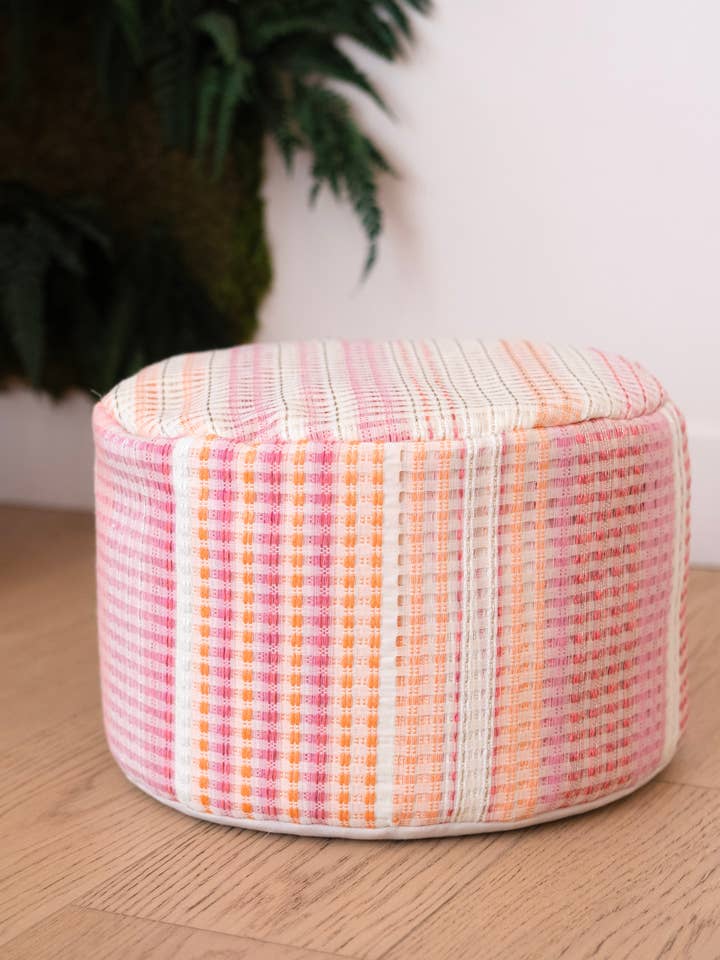 welovebloom Premium pink/orange meditationspude - Rondo for engroshandel hos WELOVEBLOOM