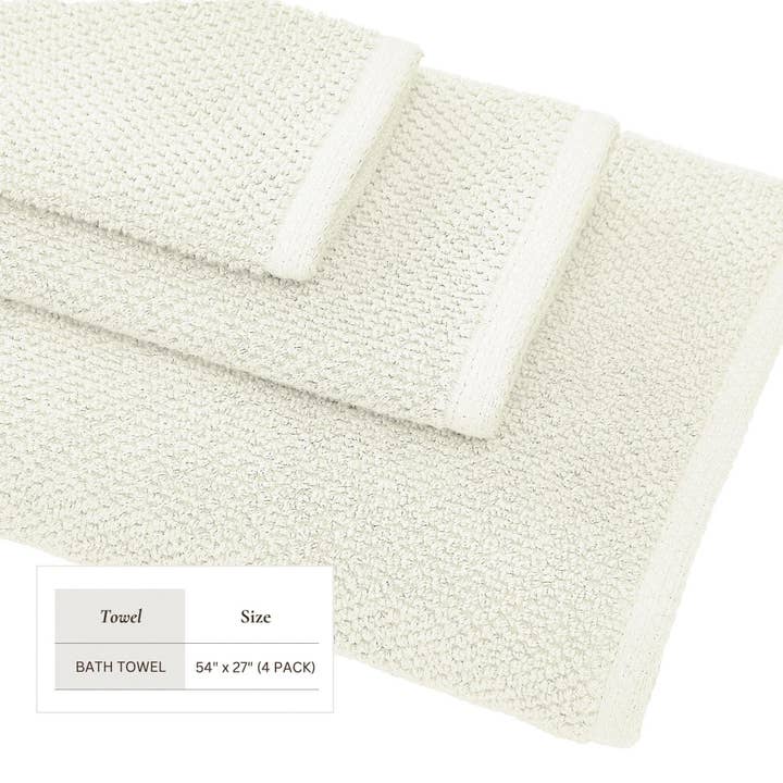 BH Collective - Wholesale Towel Set - Cotton Textured Bath Towel Set - Acacia Collection9