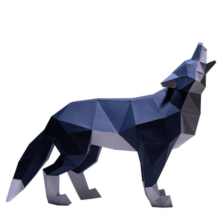 PAPERCRAFT WORLD - Wholesale DIY Craft Kit - Wolf 3D PaperCraft Origami Model, Paper Animal Art